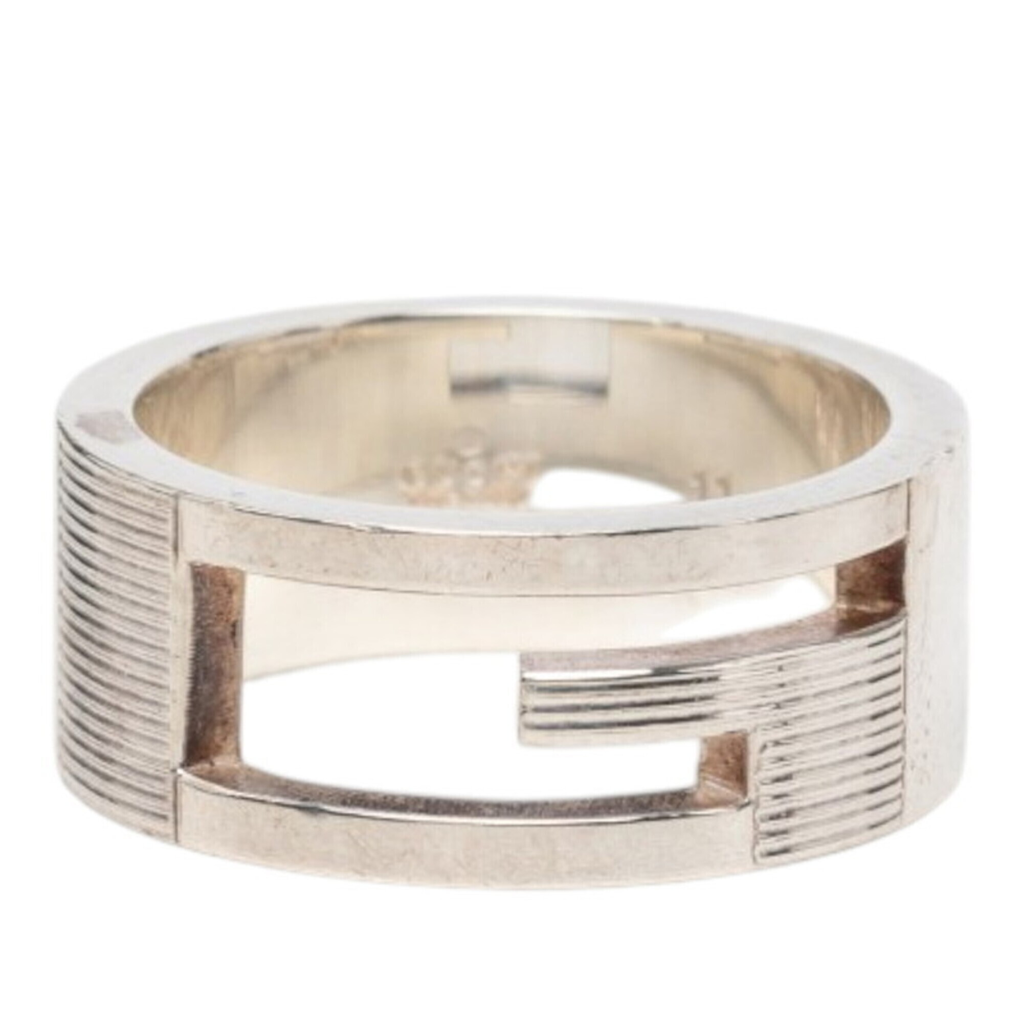 Gucci Branded G Ring, Size #11, Sv925 Silver, Women's Gucci